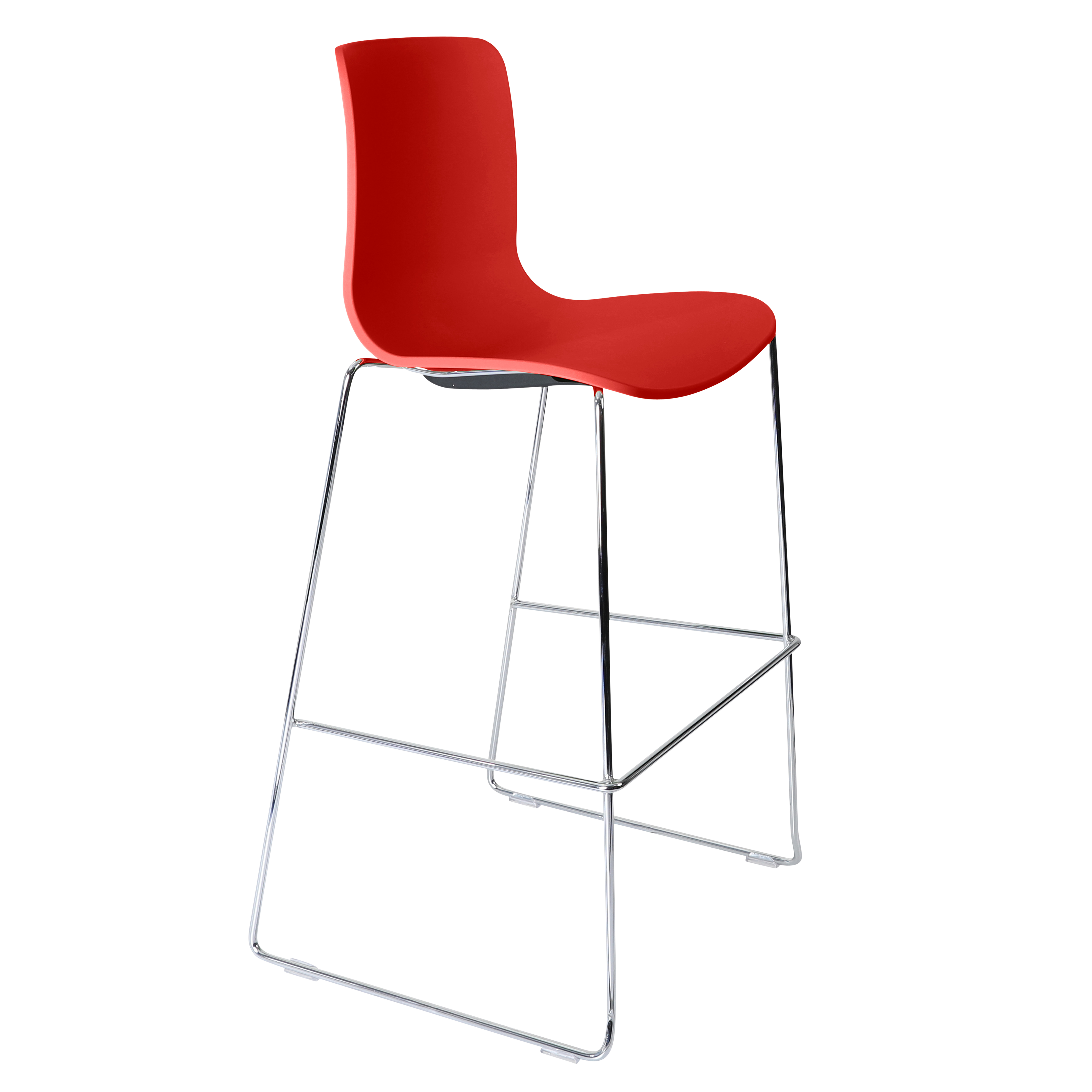 Acti Stool (Red / Stool Sled Base)